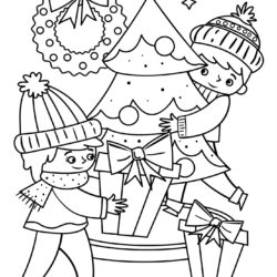 Free Christmas Coloring Pages For Kids