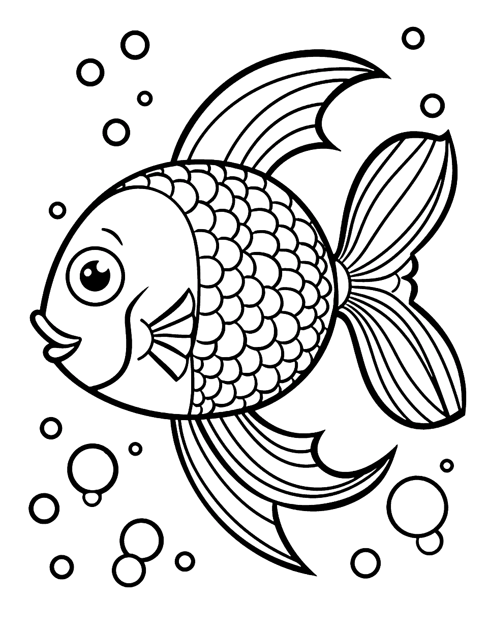 50 Fish Coloring Pages: Fun Free Sheets