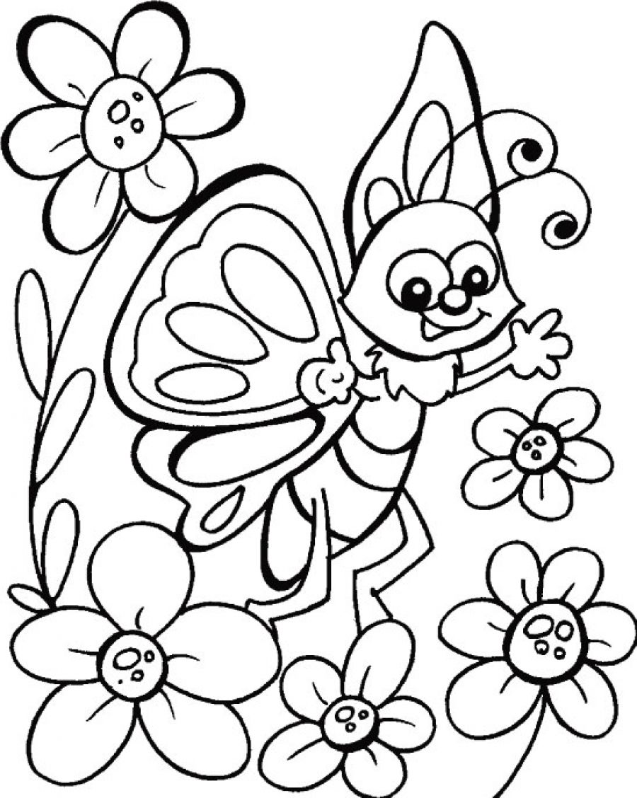 Butterfly Coloring Pages For Kids at GetDrawings | Free download