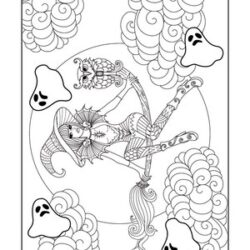 Halloween Coloring Page For Adults