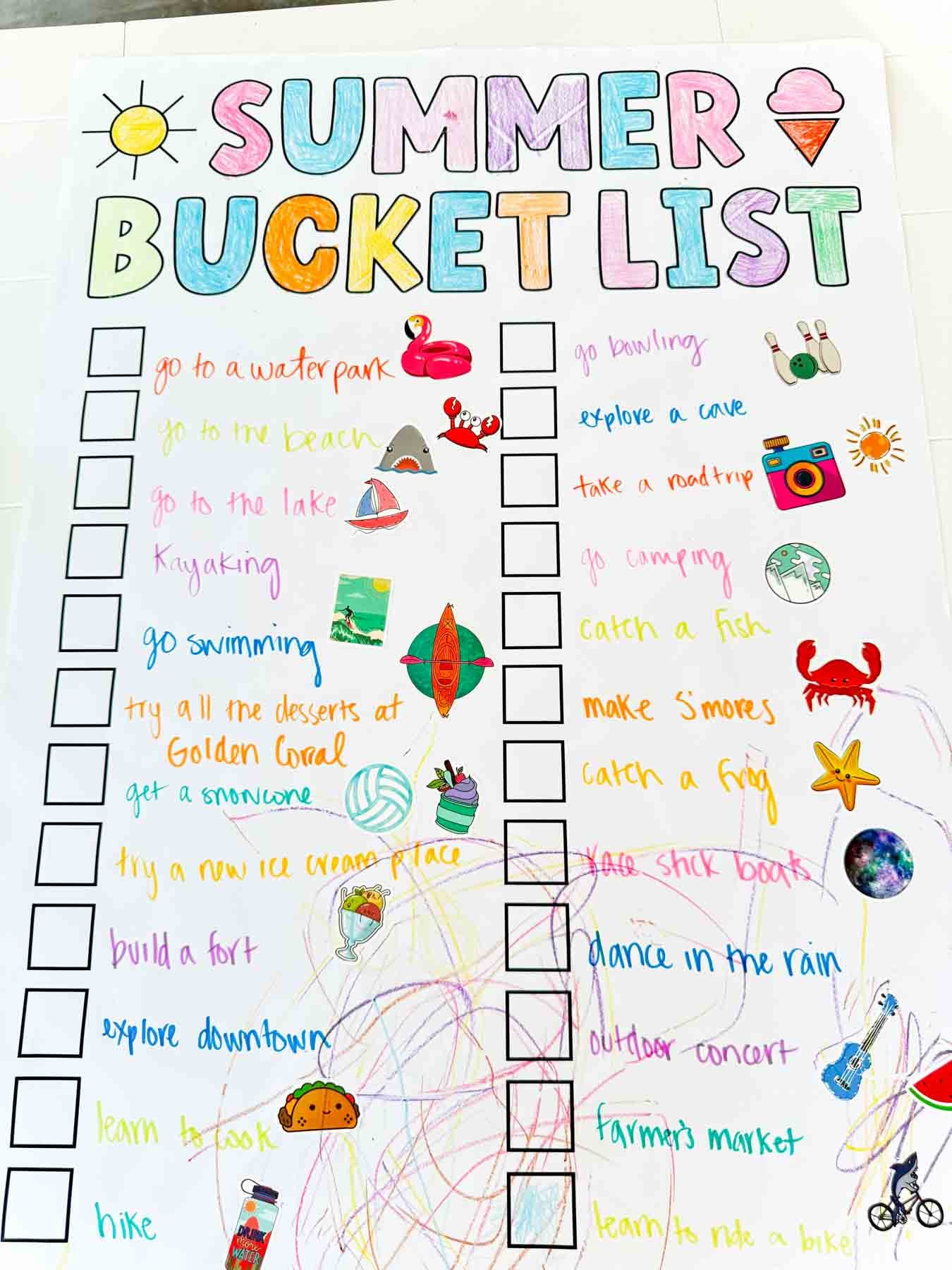 Summer Bucket List Ideas