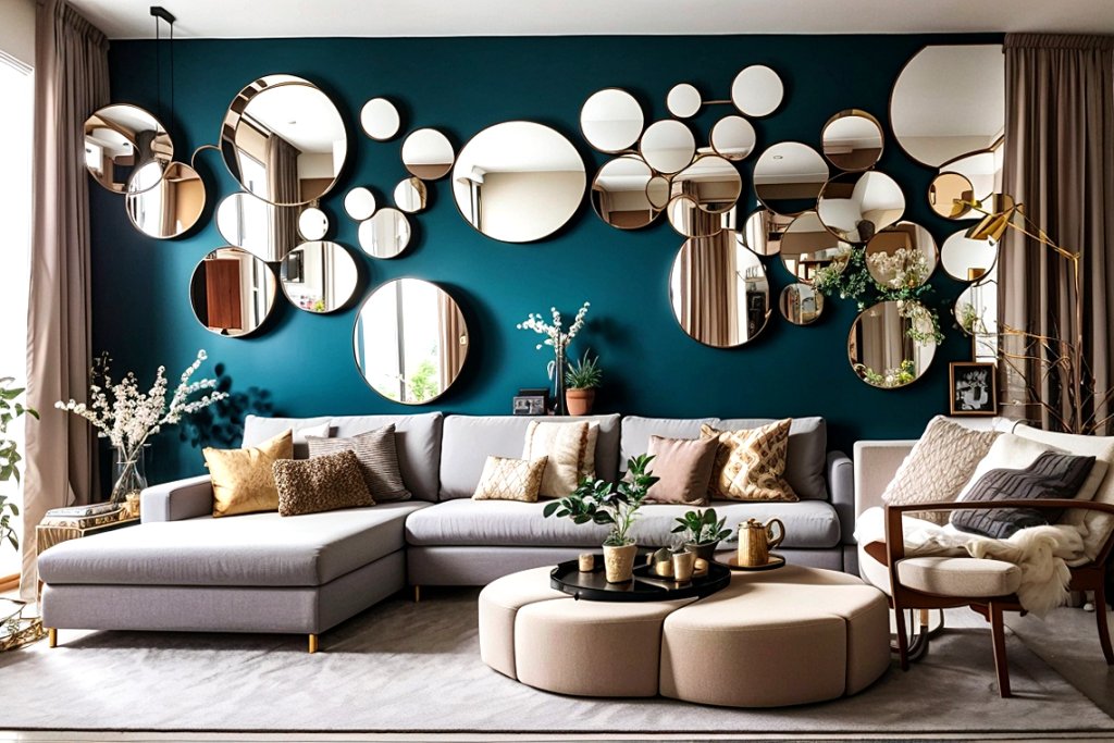 32 Mirror Wall Decoration Ideas for Living Room | Mous Syusa