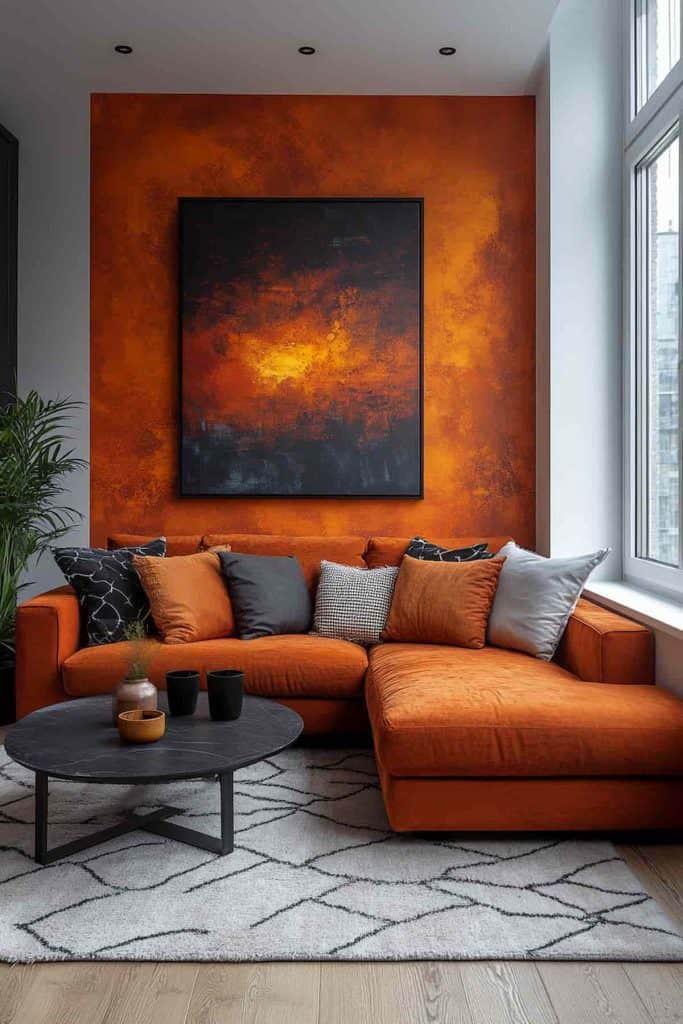 Living Room Wall Accent Color Ideas