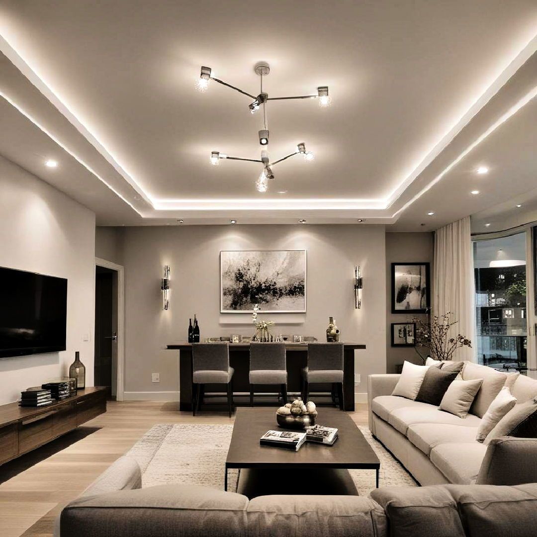 25 Living Room Ceiling Lighting Ideas for a Cozy Ambience | Living room