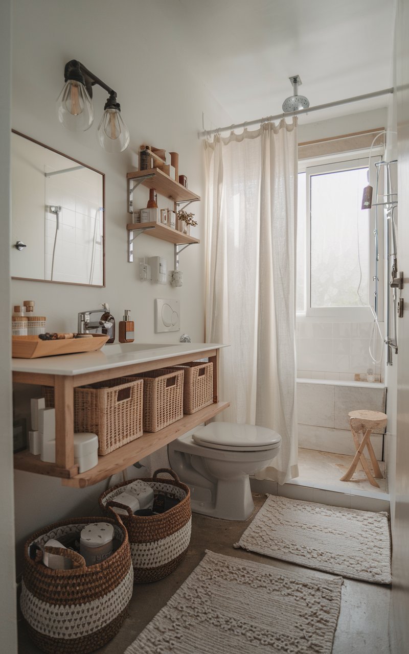 35 Small Full Bathroom Ideas That Are So Good, You’ll Want a Smaller
